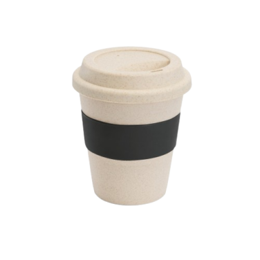 Copo de viagem em fibra de bambu 380 ml