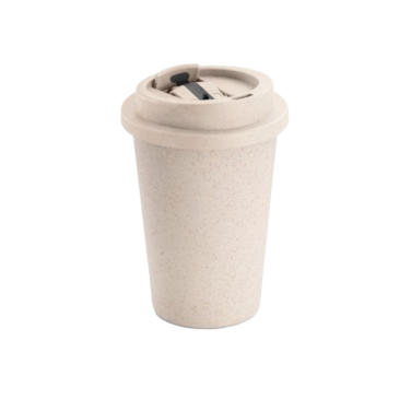 Copo de viagem em fibra de bambu 380 ml