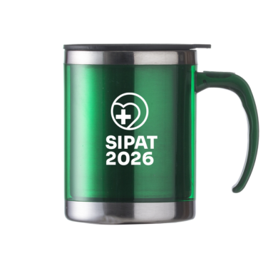 Caneca de inox e acrílico 400 ml