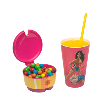 Copo com porta snack