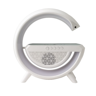 Caixa de Som Bluetooth com carregador por indução e luminária