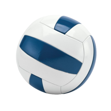 Bola de voleibol com faixas em azul e branco