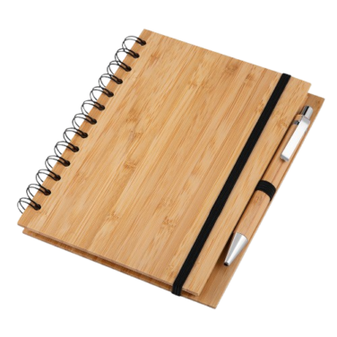 Caderno de Anotações Ecológico com Caneta