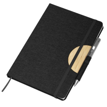 Caderno de anotações com suporte ecológico