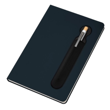 Caderno de anotações com suporte