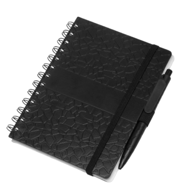 Caderno de anotações com suporte