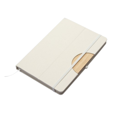 Caderno com tampa de função de suporte para smartphone