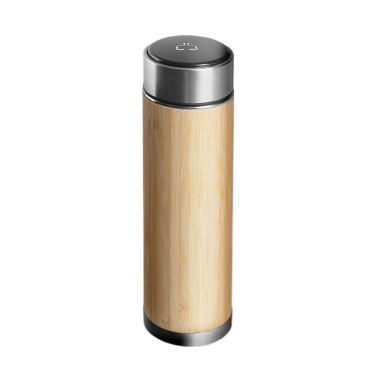 Garrafa térmica 400 ml em bambu