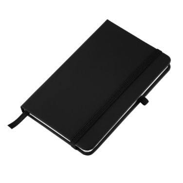 Caderno emborrachado com porta caneta