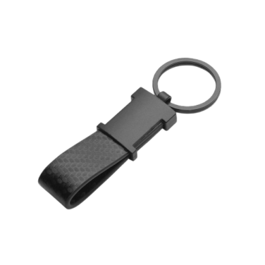 Chaveiro de metal e PU