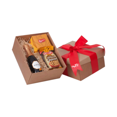 Kit mini panetone com baby espumante