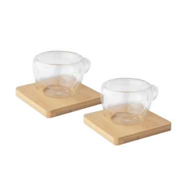 Conjunto Xícara de Vidro de 60 ml
