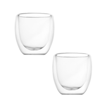 Conjunto com 2 copos copos de vidro 180 ml