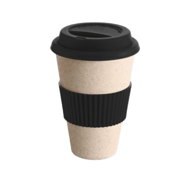 Copo para viagem em fibra de bambu 450 ml