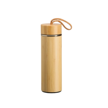 Garrafa Térmica Bambu 400 ml com Infusor