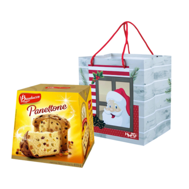 Kit panettone e sacola noel