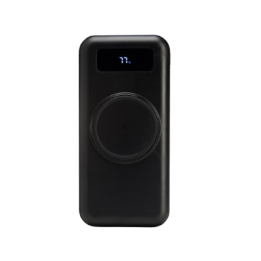 Bateria portátil 10.000mAh com Carregamento via Indução ou via Cabo