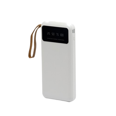Bateria portátil de 10.000mAh com Lanterna e Multissaídas