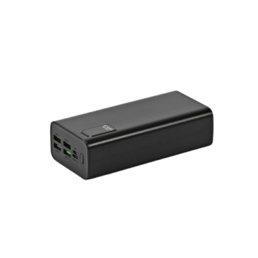 Bateria portátil em ABS 100% reciclado e bateria em lítio 30.000 mAh