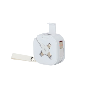 Cabo USB retrátil com suporte para celula