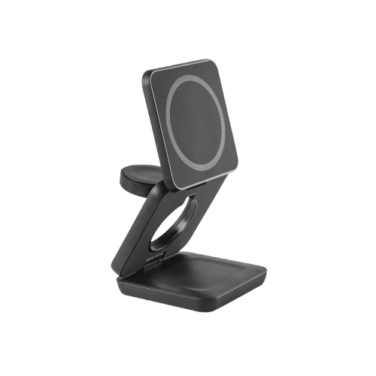 Carregador magnético wireless super rápido dobrável em ABS 100% reciclado