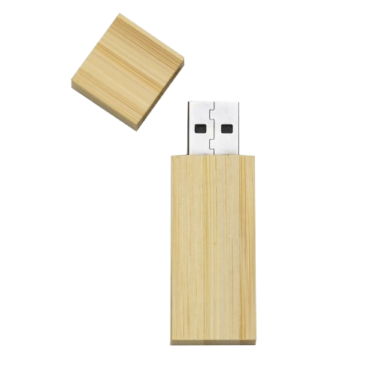 Pen drive de bambu