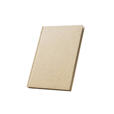 Caderno A5 em casca de coco e trapos de algodão