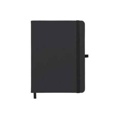 Caderno emborrachada com porta caneta (com pauta)