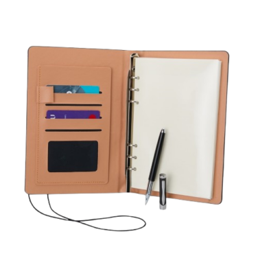 Conjunto caderno e caneta executivo
