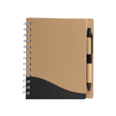 Caderno ecológico com caneta