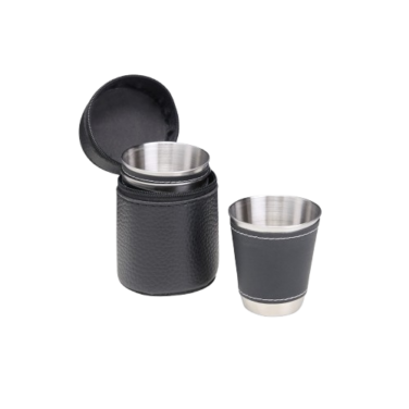 Kit 4 xicaras de inox 50 ml