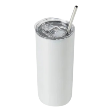 Copo térmico com tampa e canudo 450 ml
