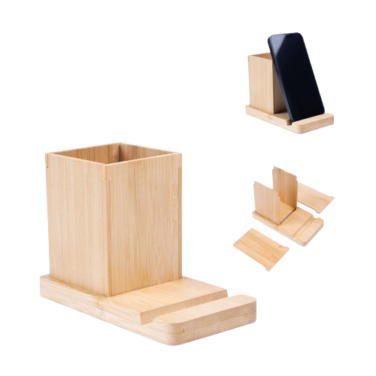 Conjunto de mesa em bambu