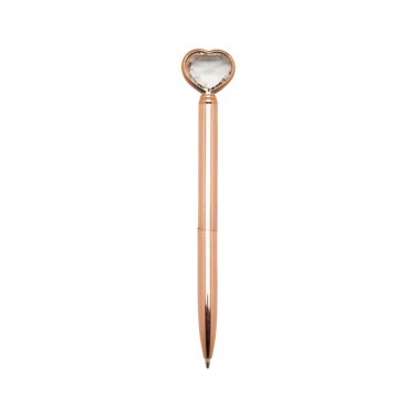 Caneta de metal Coração Diamante