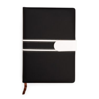 Caderno com capa em couro sintético