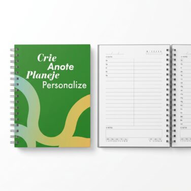 Caderno capa dura (15 x 21 cm)